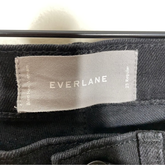 EVERLANE Mid Rise Skinny Ankle Jean Black {ZZ5} - Picture 4 of 5